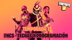 FNCS y Competitivo de la Temporada 7 de Fortnite: fechas y premios