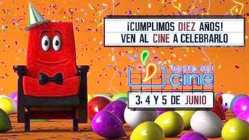 Cartel promocional de la XVI edici&oacute;n de la Fiesta del Cine 2019. 