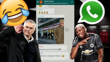 Es viral: así sería el 'WhatsApp del United' tras la ida de Mou...