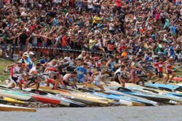 Walter Bouzán y Álvaro Fernández Fiuza han ganado hoy, la 79ª edición del Descenso Internacional del Sella, ya la habían ganado en cinco ocasiones.