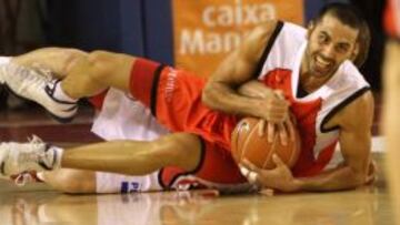 El base pontevedrés, Javi Rodríguez, del CB Manresa.