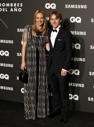 Luka Modric y su esposa Vanja Bosnic.