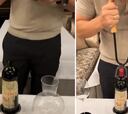 La curiosa forma con la que se abre un vino de 1959