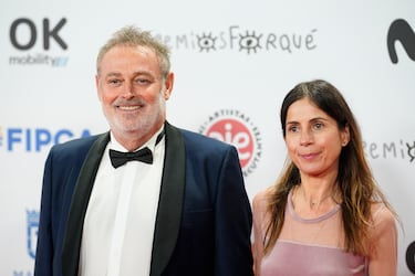 El cantante y humorista Pablo Carbonell y su pareja María Arellano.