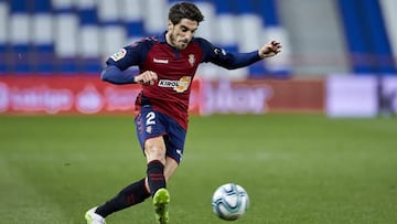 Nacho Vidal, en un partido de Osasuna.