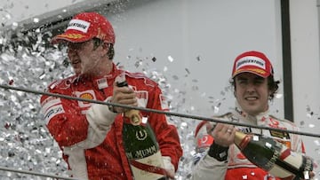 Brasil 2007. Raikkonen, campeón del mundo. Alonso fue tercero.
