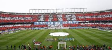 Gran ambiente en el Vicente Calderón.