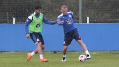 Entrenamiento Deportivo de La Coru&ntilde;a. Berganti&ntilde;os Rui costa