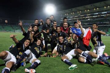 Monterrey festeja el título de la Liga de Campeones de la Concacaf en el TSM