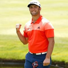 Fantástico eagle de Rahm desde 17 metros: a dos golpes del líder