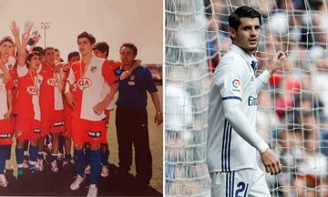 Morata jugó en las categorías inferiores del conjunto rojiblanco y tras su paso por el club blanco, además de otros equipos, volvió a vestir la camiseta rojiblanca.