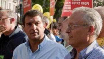 Laporta sueña con una "nación catalana organizada en un Estado propio"