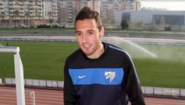 Santi Cazorla en sus tiempos malaguistas,