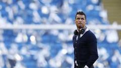 Cristiano Ronaldo en el estadio Etihad.