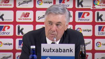 Rueda de prensa de Ancelotti tras el Athletic vs. Real Madrid