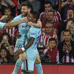 Ter Stegen para y Messi liquida