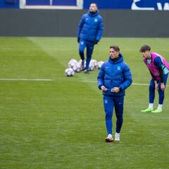 El Atlético toma contacto con el Metropolitano antes de la Youth League