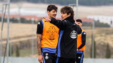 Álvaro Rubio, durante un entrenamiento del Valladolid.