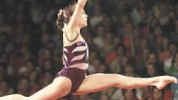 COMO LOS ÁNGELES. Elena Gómez, durante su concurso de ayer.