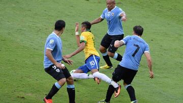 Uruguay marcará con todos los métodos a Neymar.