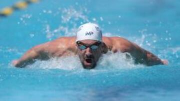 Michael Phelps, en su reaparici&oacute;n en Mesa (Arizona, Estados Unidos).. 