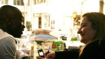 <b>REAL MADRID </b>Claude Makelele con Carmen Colino.