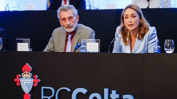 Carlos y Marián Mouriño en la Junta de accionistas de 2023