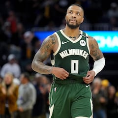 Damian Lillard, out en el inicio de playoffs, panorama alentador para su regreso con los Bucks