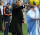 Simeone: debutó en Málaga como entrenador rojiblanco
