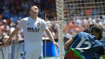 Gameiro, tras errar una ocasión.