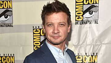 Jeremy Renner en la Comic-Con San Diego, California. Julio 20, 2019.