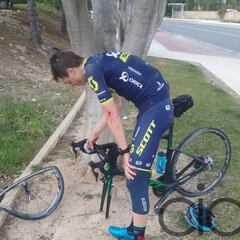 Keukeleire: posible clavícula rota en un choque en Benidorm