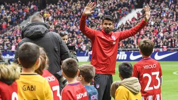 Diego Costa fue aclamado por los 25.234 aficionados del Atlético que fueron a su presentación el día 31.