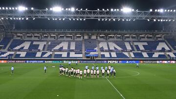 Bergamo (Italy), 09/12/2024.- Players of Real Madrid attend a training session in Bergamo, Italy, 09 December 2024. Real Madrid will face Atalanta BC in their UEFA Champions League soccer match on 10 December 2024. (Liga de Campeones, Italia) EFE/EPA/MICHELE MARAVIGLIA