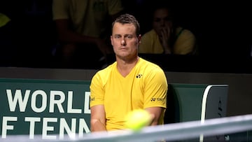 Lleyton Hewitt, el domingo en el Mart¨ªn Carpena de M¨¢laga.