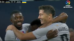 El gesto de Lewandowski en el 0-3 que aplauden las redes