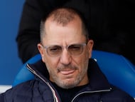 José Juan Romero, durante un partido del Ceuta.