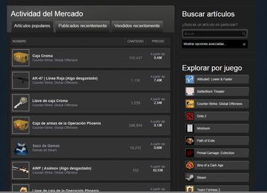 Restricciones en cuentas Steam que no gasten un mínimo de 5 euros