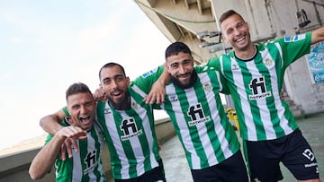 Joaquín, Borja Iglesias, Fekir y Canales, en una imagen de archivo.