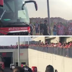 El multitudinario recibimiento al Atleti en el Metropolitano