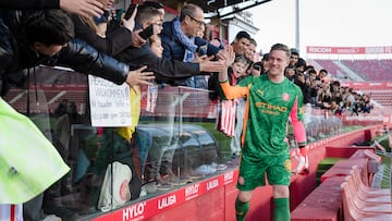 Ter Stegen, en su presentación con el Girona.