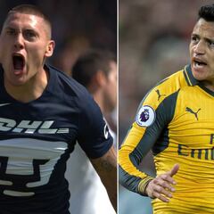 La silenciosa disputa goleadora entre Castillo y Alexis Sánchez