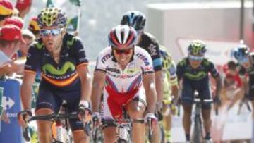 Alejandro Valverde, Purito, Froome y Quintana.