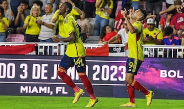 Radamel Falcao García y Jhon Jader Durán en la Selección Colombia