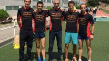 Juan del Campo, Jesús España, José Aranzábal, Víctor García y Javi Ramírez apoyan el Mitin Popular.