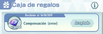Puedes reclamar tus 3000 Joyas desde la Caja de regalos