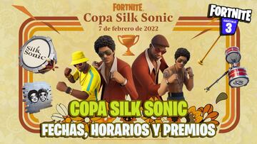 Copa Silk Sonic en Fortnite; cómo conseguir gratis los skins Bruno Mars y Anderson .Paak