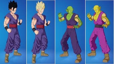 Gohan y Piccolo de Dragon Ball Super llegan a Fortnite: así son sus espectaculares skins