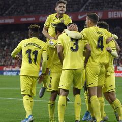 Albiol y Ekambi castigan la falta de gol del Sevilla en el Pizjuán