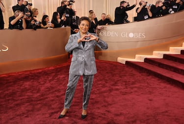 Wanda Sykes a su llegada a la alfombra roja.